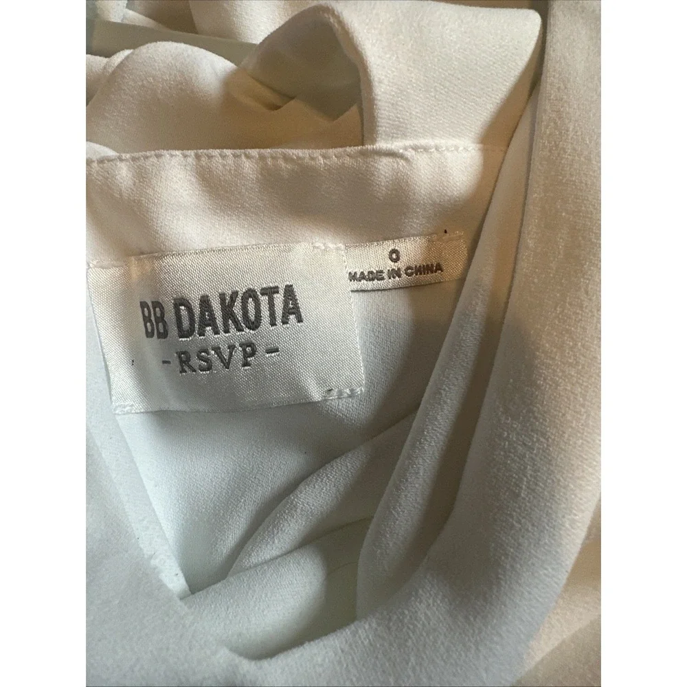 Women's BB Dakota White Romper‎ Jumpsuit Size 0 - Bride Wedding Shower